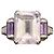 Bague Mauboussin en or blanc avec améthyste et diamants