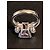 Bague Mauboussin en or blanc avec améthyste et diamants - vue 3