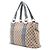 Sac cabas Gucci Medium GG Canvas Bamboo Libeccio Tan - vue 2