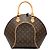 Borsa Louis Vuitton Monogram Ellipse MM Marrone