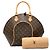 Borsa Louis Vuitton Monogram Ellipse MM Marrone - vista 9
