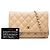 Borsa a tracolla Chanel CC Quilted Caviar Wallet on Chain Beige - vista 7