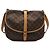 Borsa a tracolla Louis Vuitton Monogram Saumur 35 Marrone