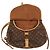 Borsa a tracolla Louis Vuitton Monogram Saumur 35 Marrone - vista 12
