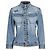 Dolce & Gabbana, jaqueta de denim distressed com strass