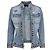 Dolce & Gabbana, jaqueta de denim distressed com strass - vista 2