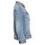 Dolce & Gabbana, jaqueta de denim distressed com strass - vista 3
