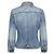 Dolce & Gabbana, jaqueta de denim distressed com strass - vista 4