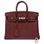 Hermès HERMES Birkin 25 Tasche aus rotem Leder - 104007