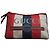 Pochette Gucci a righe in tela e pelle Bianco Rosso Blu Multicolore