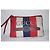 Pochette Gucci a righe in tela e pelle Bianco Rosso Blu Multicolore - vista 3