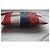 Pochette Gucci a righe in tela e pelle Bianco Rosso Blu Multicolore - vista 5