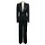 Alexandre Vauthier Tuxedo-Jacke und Hose Set in Schwarz mit Kristallbesatz