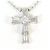 Autre Marque Collana in platino con pendente in diamante