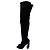 Christian Dior Overknee-Stiefel Schwarz Wildleder Gr. 37