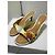 Mules con Tacco Louis Vuitton Patent Floral Bianco Beige - vista 5