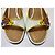 Mules con Tacco Louis Vuitton Patent Floral Bianco Beige - vista 7