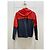 Céline Celine Color Block Lederjacke mit Kapuze in Rot & Navy Sz.38 gebraucht - Ansicht 2