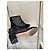 Stivaletti Chanel in mesh nero con logo CC in cristalli Sz.39 usati - vista 5