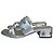 Mules Chanel in pelle argento con stella e cristalli EU 39 usate