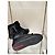 Prada Black Leather Shearling Lined Ankle Boots EU 38 Pre-owned - view 6