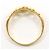 Autre Marque Ehering aus 18K Gelbgold mit Diamanten - Ansicht 2