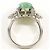 Autre Marque Platin-Bandring mit Jade und Diamanten - Ansicht 3