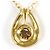 Autre Marque Collar de oro amarillo 18K con diamante marrón