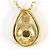 Autre Marque Collar de oro amarillo 18K con diamante marrón - vista 3