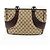Gucci Vintage Ring Tote GG Canvas mit Leder medium - Ansicht 2