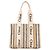 CHLOÉ - Sac Cabas Woody Chloé em lona e couro bege e preto
