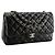CHANEL - Borsa a tracolla Classique/Timeless Jumbo Chanel in pelle liscia nera Nero - vista 2