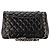 CHANEL - Borsa a tracolla Classique/Timeless Jumbo Chanel in pelle liscia nera Nero - vista 3