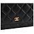 CHANEL - Bolsa de ombro Wallet On Chain Classic/Timeless Chanel em couro liso preto - vista 5
