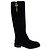 Roger Vivier Black Suede Leather Tall Riding Boots - view 2