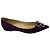 Jimmy Choo Ballerine in raso con punta a s punta e cristalli viola - vista 2