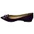 Jimmy Choo Ballerine in raso con punta a s punta e cristalli viola - vista 3