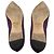 Jimmy Choo Ballerine in raso con punta a s punta e cristalli viola - vista 6