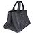 Prada Canapa Denim Tote in Blau mit Kristallbesatz - Ansicht 4