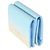 Autre Marque Portafoglio Tri-Fold Saint Laurent Blue Yellow Grain De Poudre Ombre - vista 3