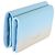 Autre Marque Portafoglio Tri-Fold Saint Laurent Blue Yellow Grain De Poudre Ombre - vista 4