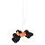 Hermès Black Feu Vert Peppermint Milo Lambskin Shearling Budy Charm - vista 3