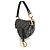 Christian Dior Medium Saddle Bag aus Blue Oblique Jacquard-Canvas - Ansicht 3