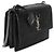 Autre Marque Borsa Sunset Medium Monogram in pelle di vitello embossed croc nera Saint Laurent Nero - vista 4