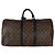 Louis Vuitton Monogram Macassar Canvas Keepall Bandouliere 55 Marrom - vista 8