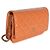 Portafoglio Chanel Classic Wallet On Chain in vernice matelassé arancione scuro - vista 4