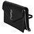 Autre Marque Saint Laurent Cassandre Envelope Chain Wallet aus schwarzem Grain De Poudre Leder - Ansicht 3