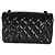 Gabrielle Borsa Chanel So Black Mini Rectangular Flap in pelle verniciata matelassé Nero - vista 2