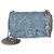 Gabrielle Borsa Mini Flap Chanel in denim blu trapuntato con Camelia e cuore - vista 4