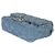 Gabrielle Borsa Mini Flap Chanel in denim blu trapuntato con Camelia e cuore - vista 6